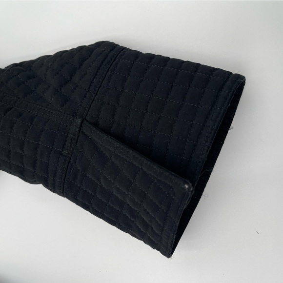 Esprit Quilted Jacket Full Zip Pockets Black Women’s Large Button Lined Y2K - Picture 8 of 13